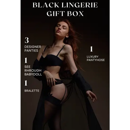 Midnight Muse Black Lingerie Gift Box