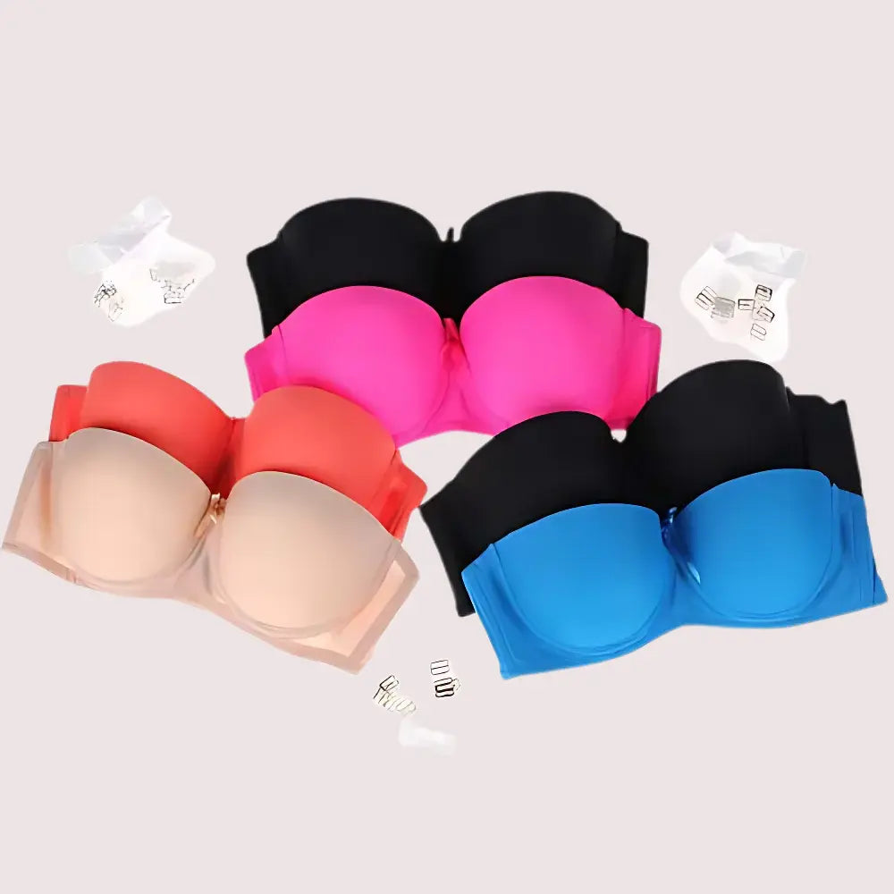 2 pack demi cup padded wired push up bra Snazzyway