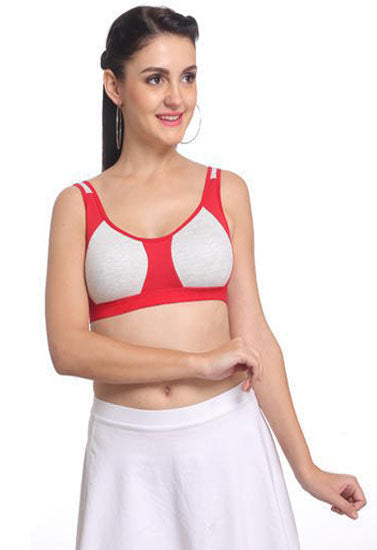’Non’ padded medium impact Sports bra (2 Pack)