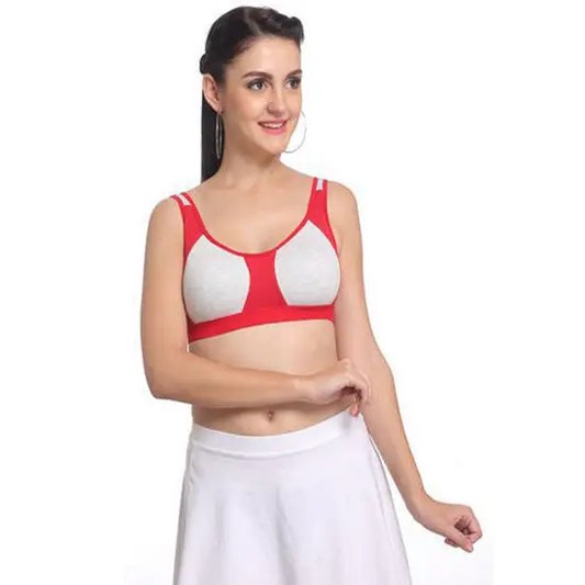 ’Non’ padded medium impact Sports bra (2 Pack)