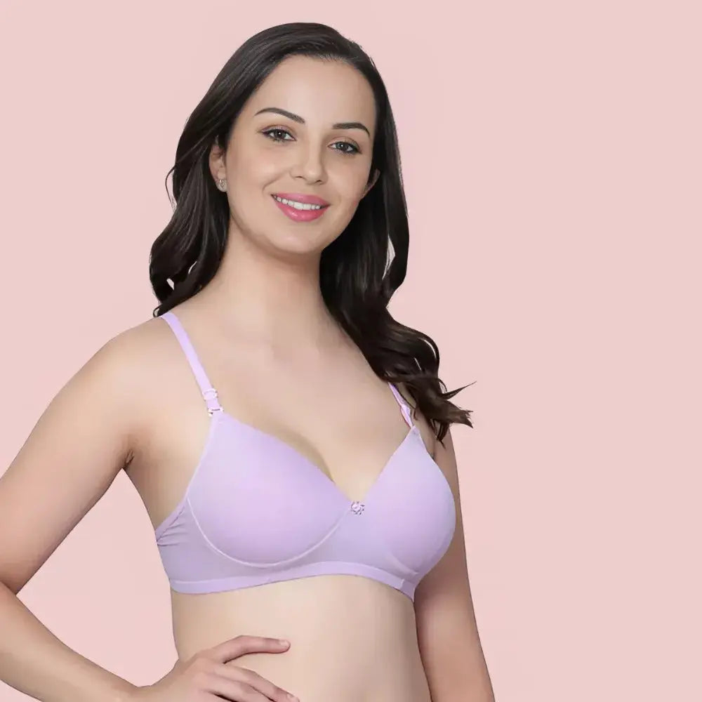Bliss Wear Non-Wired Padded Bra Essentials – 6 Pack Snazzyway