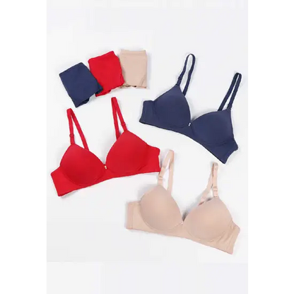 Pack of 3 Female Seamless Padded wire free Bra