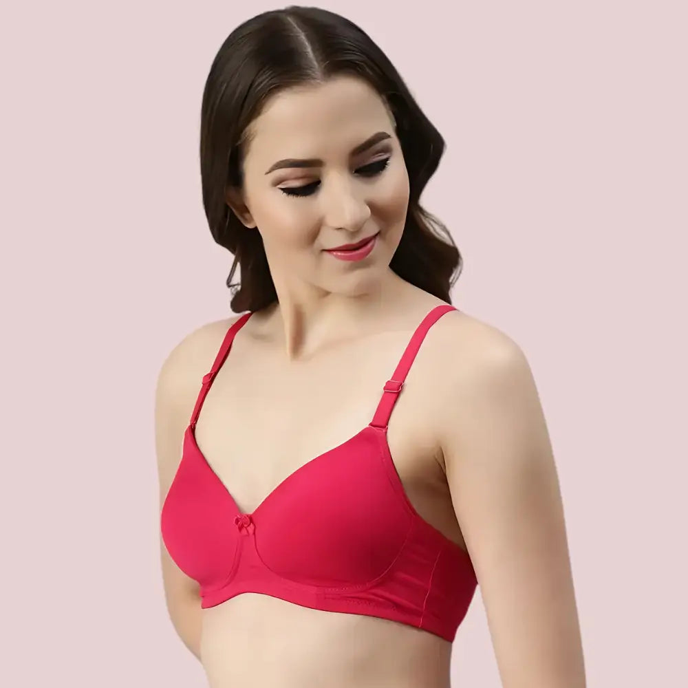 Passion Plunge – Red Seamless Padded Bra