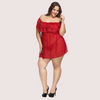 Sexy Plus Size Lace Babydoll Dress - Boldlior