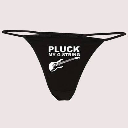 Pluck My G-String Printed Thong