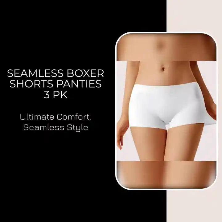 Seamless Boxer Shorts Panties 3 PK by@Outfy