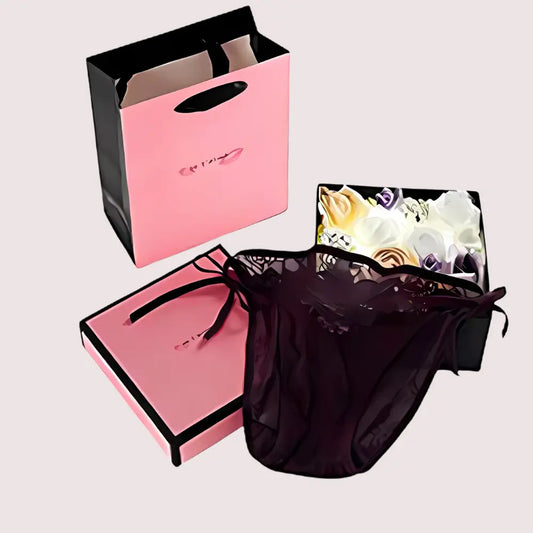 Lace Brief + String Lace Panties Gift Box Snazzyway