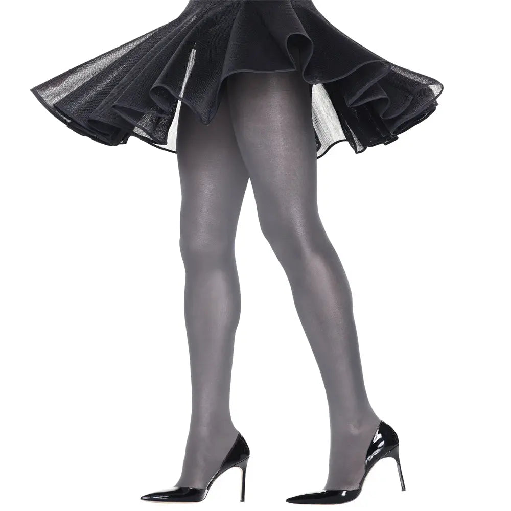 Hanes profiles silky sheer Grey pantyhose Snazzyway