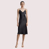 Silk Slip V - Neck Cocktail Party Dress - Boldlior