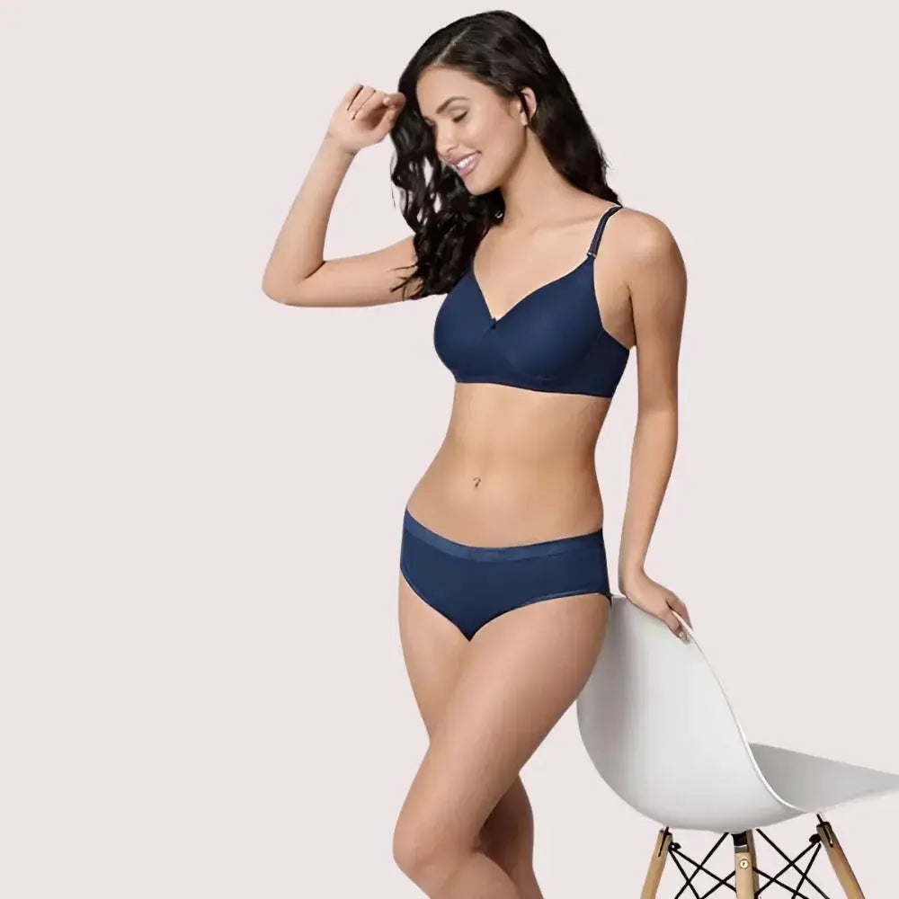 Classic Cotton Sexy Bra & Panty Set (2 pack) Snazzyway