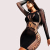 Midnight Widow Mesh Bodystocking - Boldlior