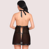 Flirty Sheer and Lace Chemise in Black - Boldlior