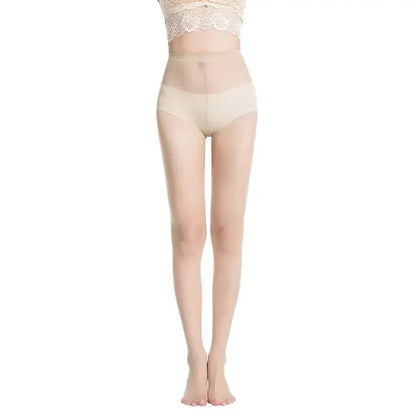 Ravisant lycra sheer pantyhose tights - One Size / Cream