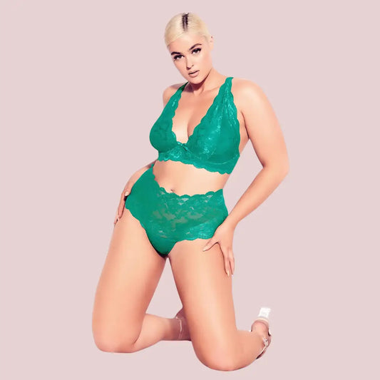 Regal Charm Plus Size Bralette Set - 2 Pack - Boldlior