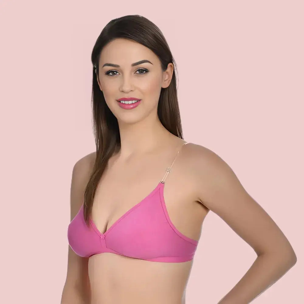 Bliss Wear Non-Wired Padded Bra Essentials – 6 Pack Snazzyway