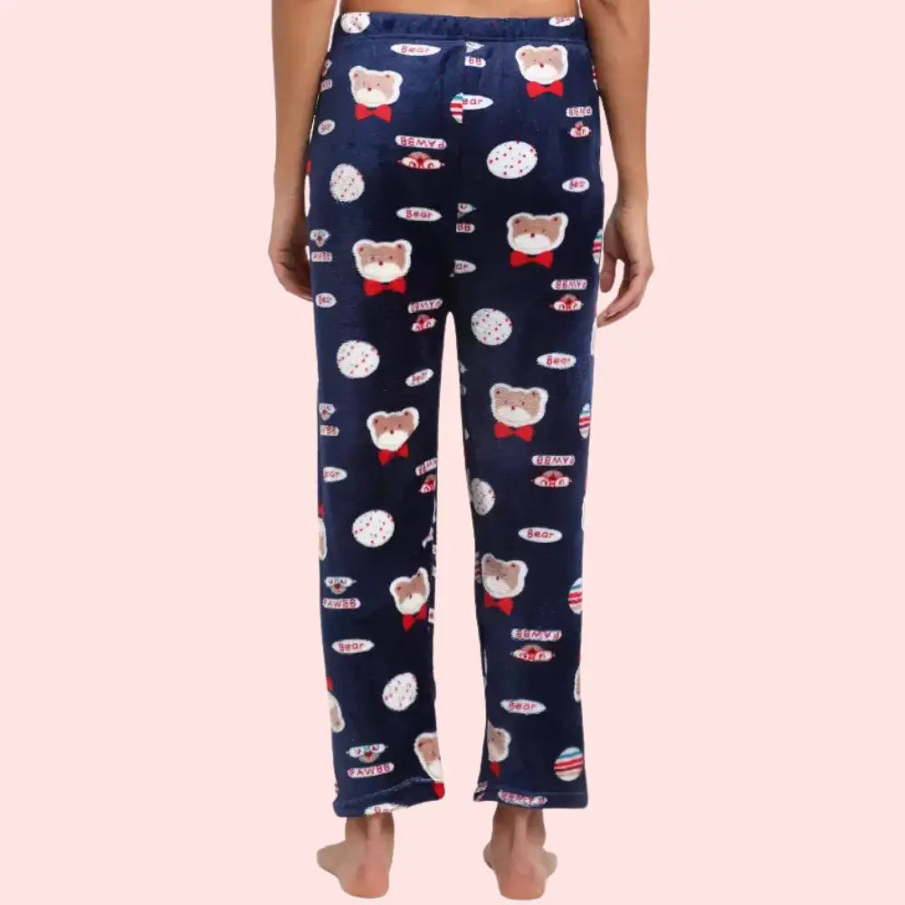 Ladies casual printed warm Pajama (Pk of 2) Snazzyway