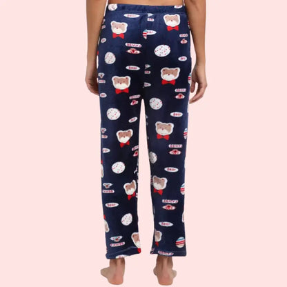 Ladies casual printed warm Pajama (Pk of 2) Snazzyway