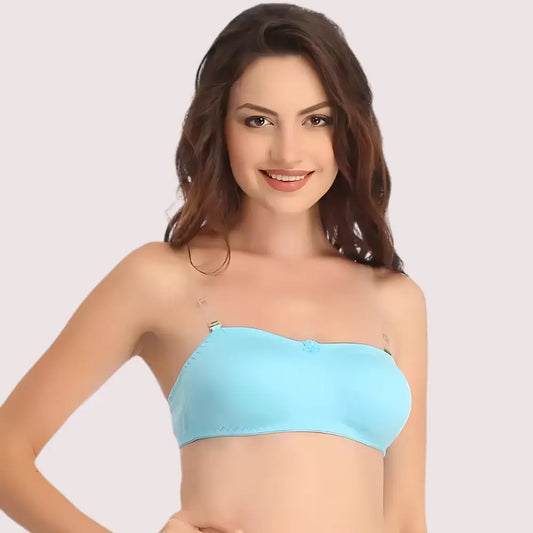 Women's Comfy Wirefree Micro Touch Stretch Tube Bra Snazzyway