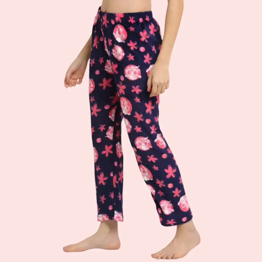 Ladies Winter Warm Printed Pajamas – Pack of 2 Snazzyway