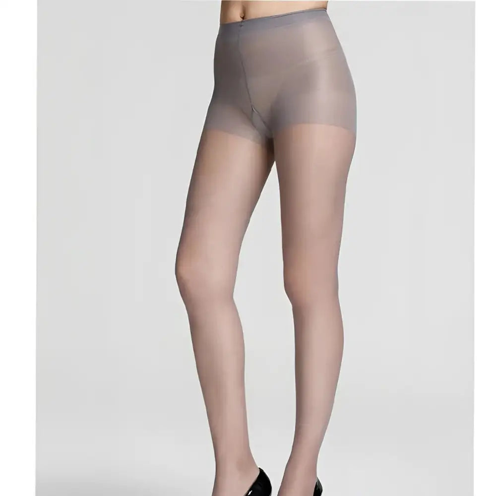 Sweet pepper 20 denier sheer women pantyhose pack of 2 - Grey / One Size