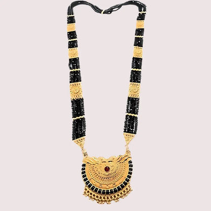 Traditional Gold Plated Pahadi Mangalsutra - Golden