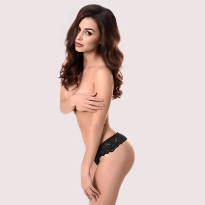 Lace Crotchless Thong for Intimate Moments Snazzyway