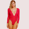 Sheer and Opaque Bodysuit for Women - Boldlior