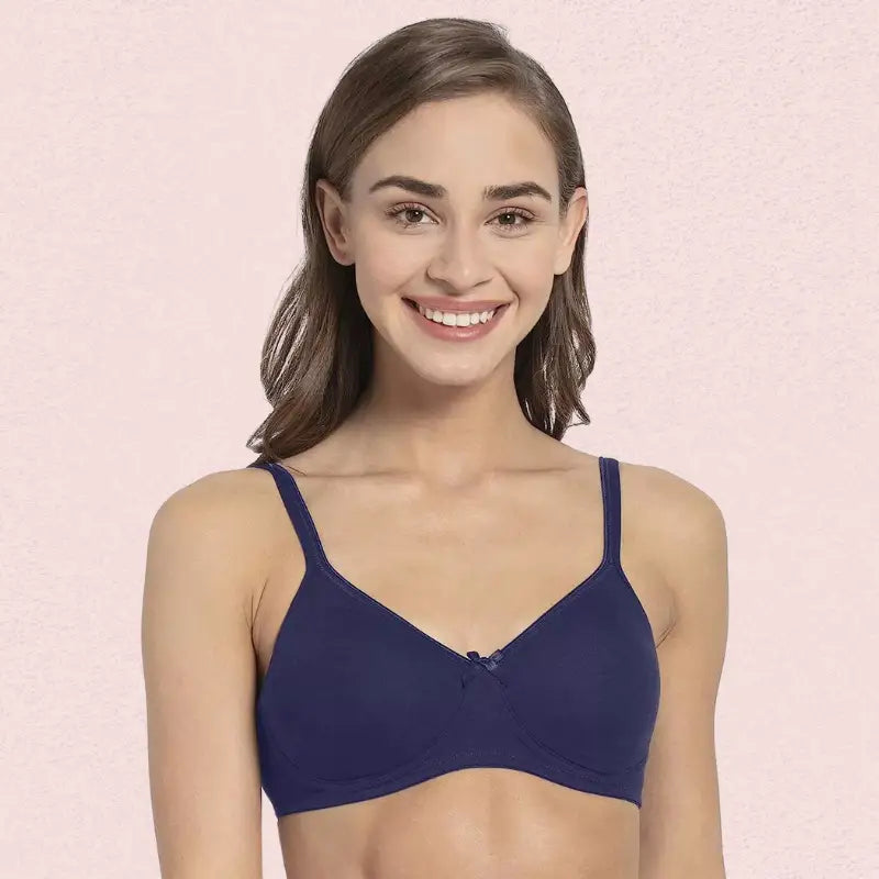 Ultra-Soft Cotton Non-Wired Bra for Women – Set of 2