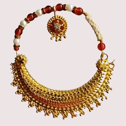 Uttarakhand Pahadi Tehri Nath Classic Traditional Design - Golden