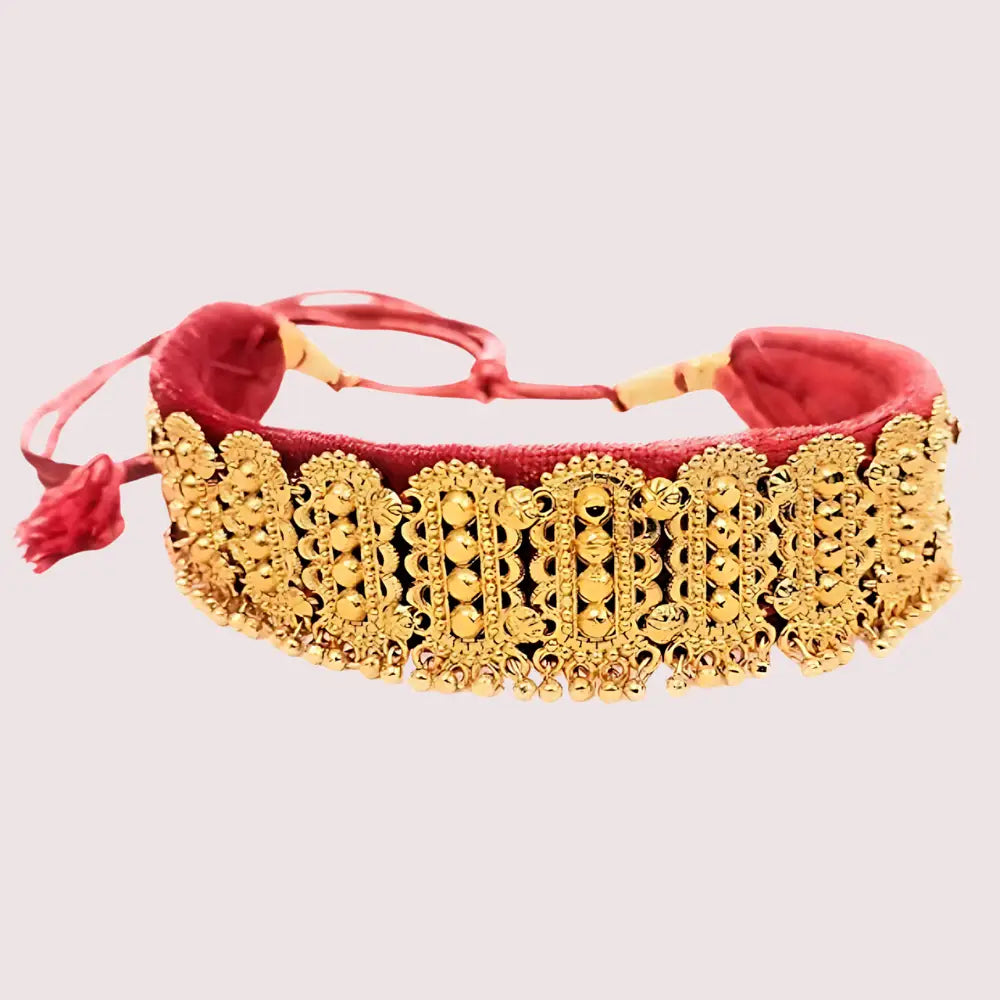 Uttarakhandi Guloband Classic Garhwali Jewelry for Women - Golden