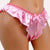 Vera Celeste Silk Satin Crotchless French Knicker - Boldlior