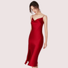 Luxurious Women&#39;s Silk Satin Sleepwear Nightdress - Boldlior
