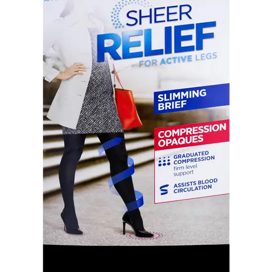 Warner’s Sheer Relief For Active Legs Travel Support Pantyhose - One Size / Assorted