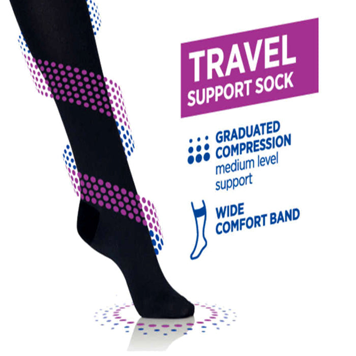 Warner’s Sheer Relief For Active Legs Travel Support Pantyhose - One Size / Assorted