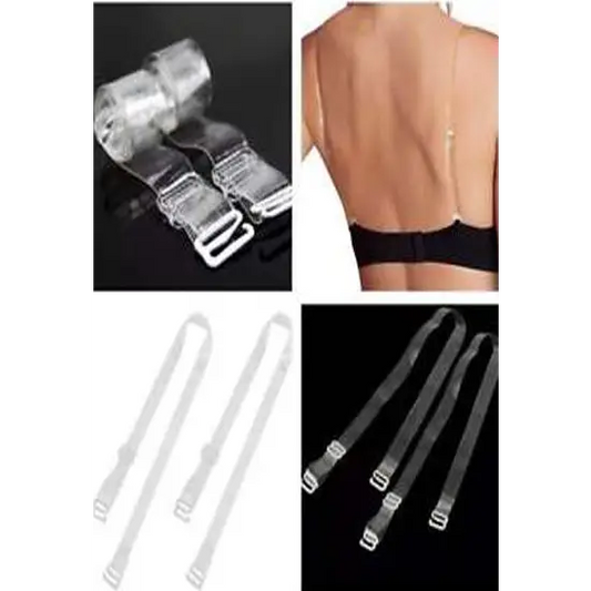 ’White’ Transparent Strap Bra