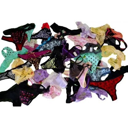 Wholesale 50 Womens Assorted Designs Thongs G-Strings - Assorted