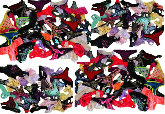 Wholesale 50 Womens Assorted Designs Thongs G-Strings - Assorted