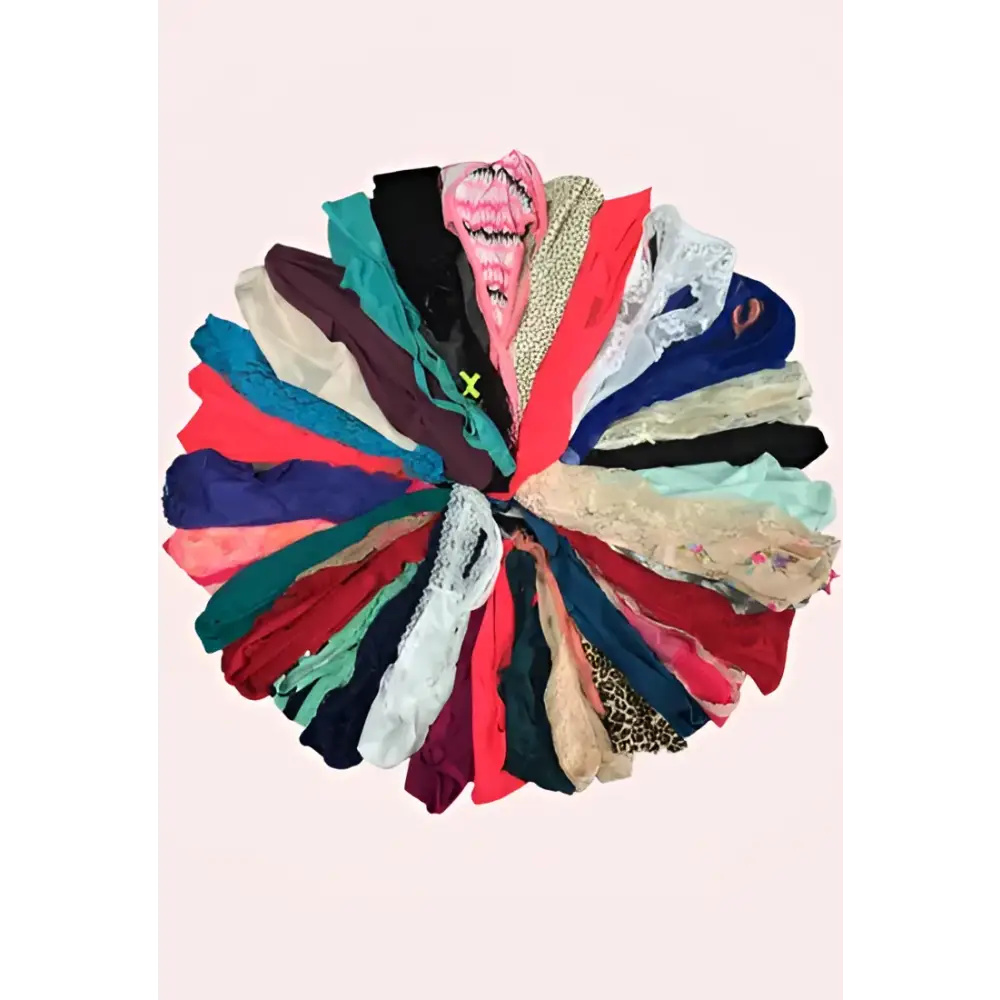 Wholesale lot of 12 imported thong panties - Assorted