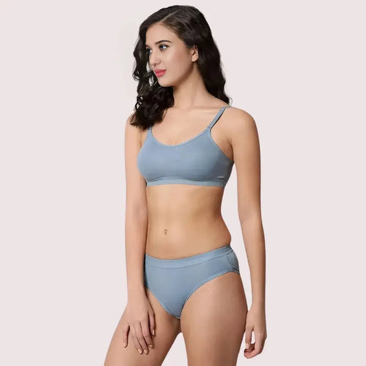 Wire-Free Women’s Sports Bra Panty Set (2 pack)