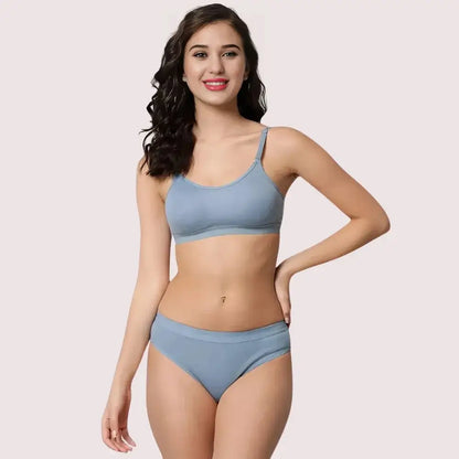 Wire-Free Women’s Sports Bra Panty Set (2 pack)