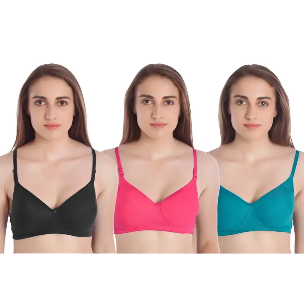 Women Full Coverage Lightly Padded Multicolor Bra