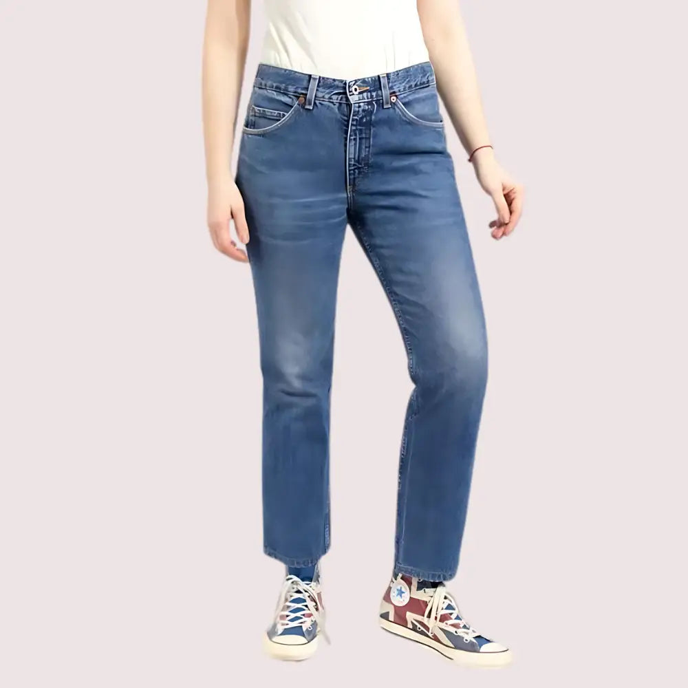 Women’s 90s Blue Denim Straight Leg Jeans