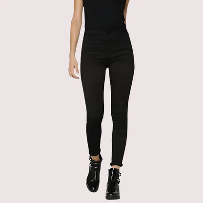Women’s Classic High Waist Royal Black Skinny Jeans