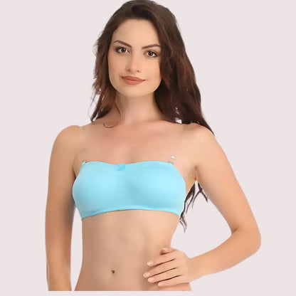 Women’s Comfy Wirefree Micro Touch Stretch Tube Bra