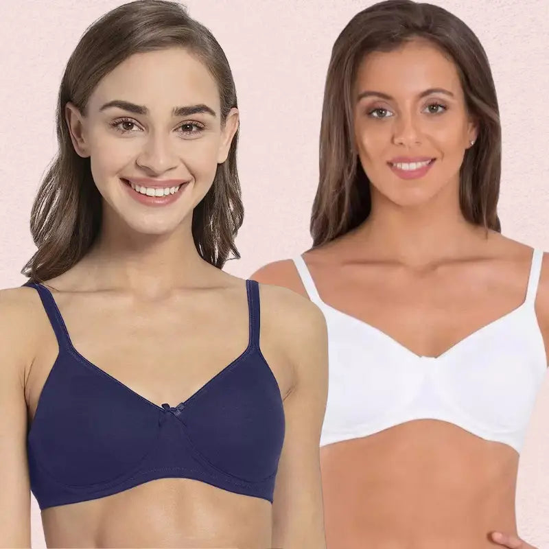 Women’s Cotton All-Day Wear Bra – Non-Wired 2-Pack