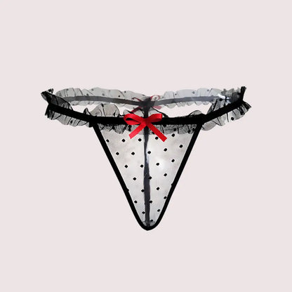 Womens Hot Trim Lattice Straps G-string Underwear