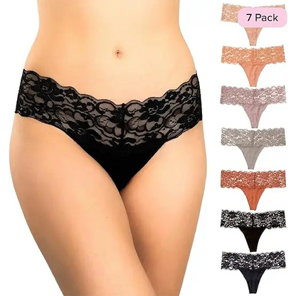 Women’s Intimates Lace Thong Set - 4 in a Pack