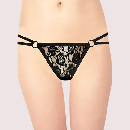 Women’s Lace G String & Thong Panties (Pack of 2)