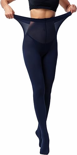 Women’s Navy Blue Opaque Tights - Navy Blue / One Size