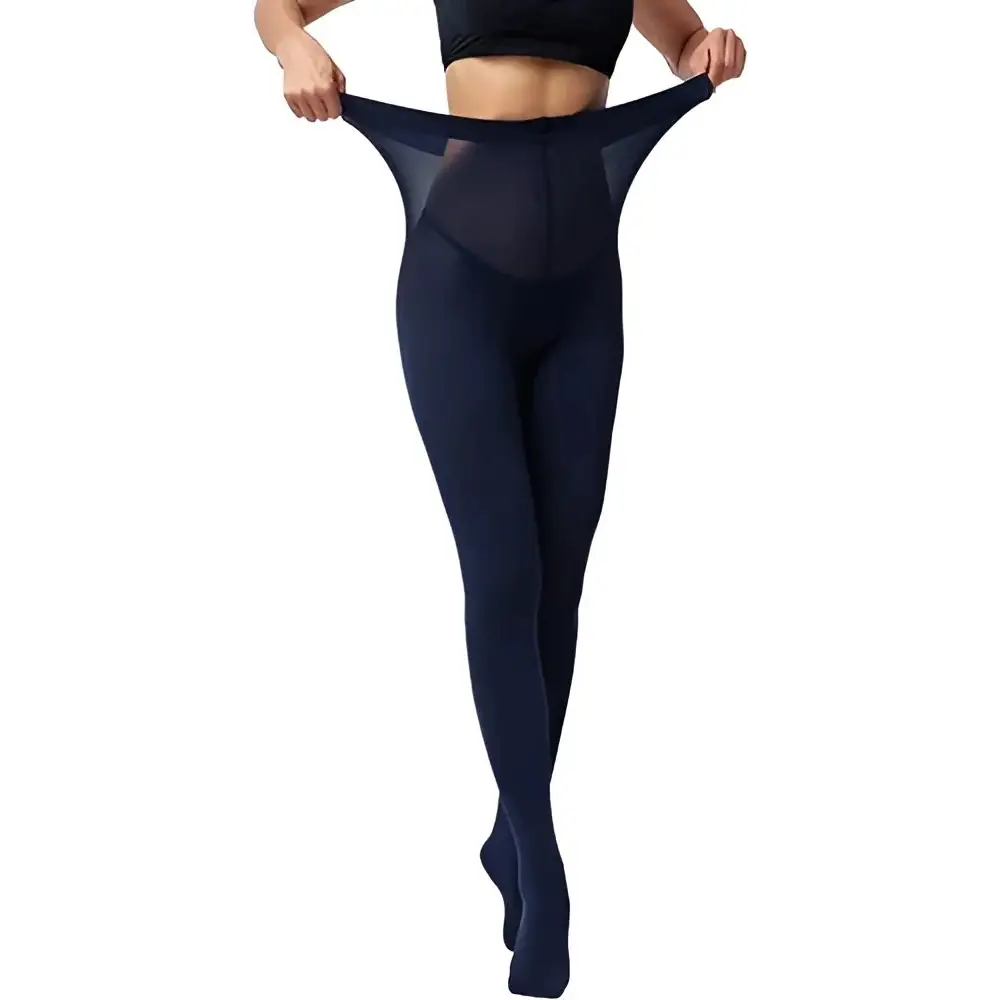 Women’s Navy Blue Opaque Tights - Navy Blue / One Size